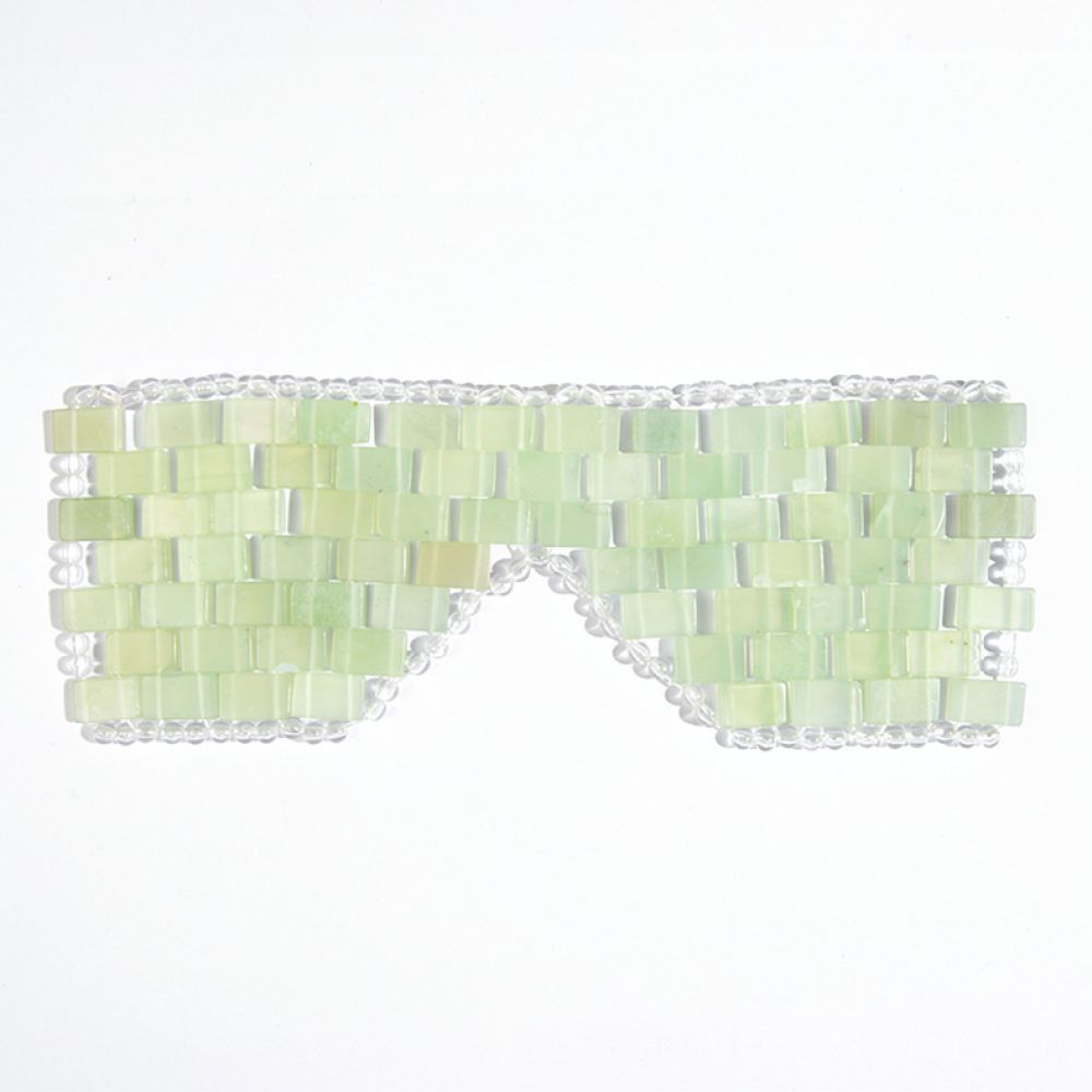 Natural Jade Eye Mask Handmade - Spa Wellness Nature ulasan dan harga