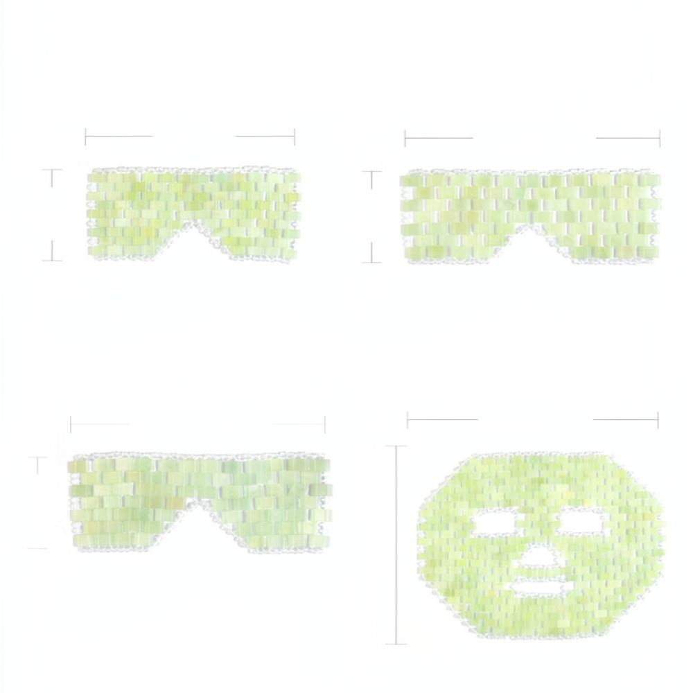 Natural Jade Eye Mask Handmade - Spa Wellness Nature ulasan dan harga