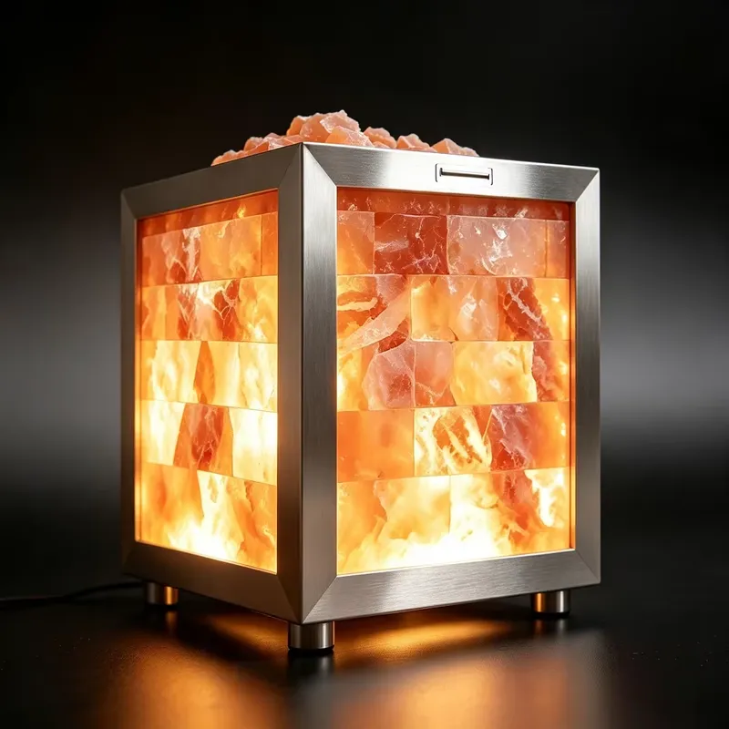 Himalayan Pink Salt Cube Lamp  - Spa Wellness Nature ulasan dan harga